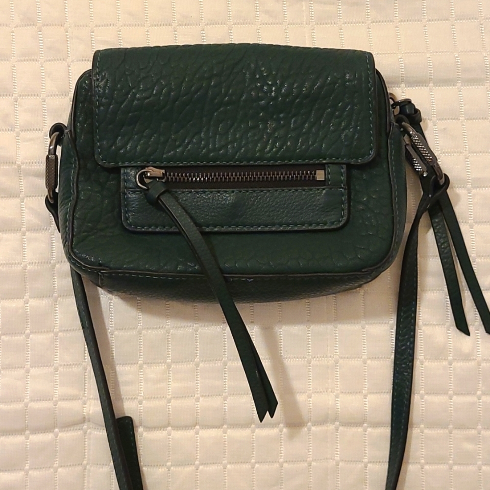 Vince Camuto Green Leather Crossbody Handbag